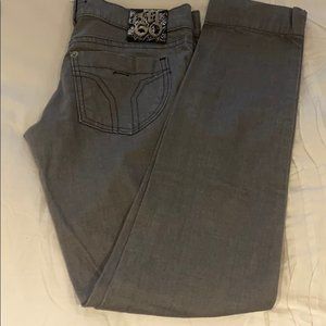 Miss Sixty Women Gray Skinny Low Waist Jeans Size 30